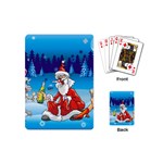 drunk Santa ugly xmas Playing Cards (Mini)