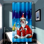 drunk Santa ugly xmas Shower Curtain 36  x 72  (Stall)