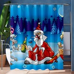 drunk Santa ugly xmas Shower Curtain 60  x 72  (Medium)