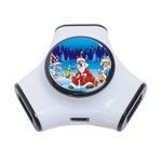 drunk Santa ugly xmas 3-Port USB Hub