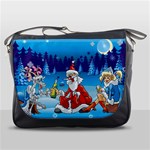 drunk Santa ugly xmas Messenger Bag