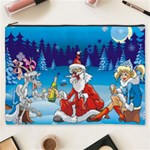 drunk Santa ugly xmas Cosmetic Bag (XXXL)