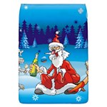 drunk Santa ugly xmas Removable Flap Cover (L)