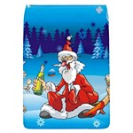 drunk Santa ugly xmas Removable Flap Cover (S)