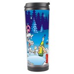 drunk Santa ugly xmas Travel Tumbler