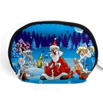 drunk Santa ugly xmas Accessory Pouch (Medium)