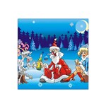 drunk Santa ugly xmas Satin Bandana Scarf