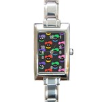 Christmas Zwarte Piet Rectangle Italian Charm Watch