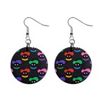 Christmas Zwarte Piet 1  Button Earrings