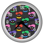 Christmas Zwarte Piet Wall Clock (Silver)