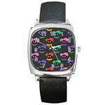 Christmas Zwarte Piet Square Metal Watch