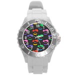 Christmas Zwarte Piet Round Plastic Sport Watch (L)