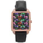 Christmas Zwarte Piet Rose Gold Leather Watch 