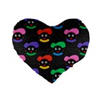 Christmas Zwarte Piet Standard 16  Premium Flano Heart Shape Cushion 