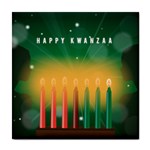 african women happy kwanzaa Tile Coaster