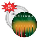 african women happy kwanzaa 2.25  Button (10 pack)