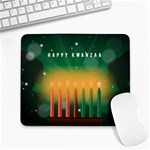 african women happy kwanzaa Large Mousepad