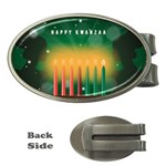 african women happy kwanzaa Money Clip (Oval)