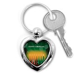 african women happy kwanzaa Key Chain (Heart)