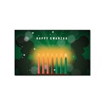 african women happy kwanzaa Sticker (Rectangular)