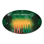 african women happy kwanzaa Magnet (Oval)