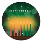 african women happy kwanzaa Magnet 5  (Round)