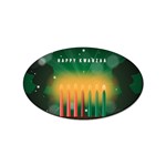 african women happy kwanzaa Sticker Oval (10 pack)