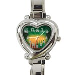 african women happy kwanzaa Heart Italian Charm Watch