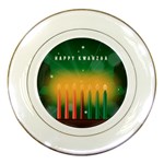 african women happy kwanzaa Porcelain Plate