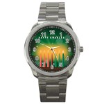 african women happy kwanzaa Sport Metal Watch