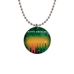 african women happy kwanzaa 1  Button Necklace