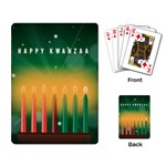 african women happy kwanzaa Playing Cards Single Design