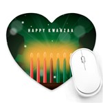 african women happy kwanzaa Heart Mousepad