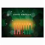 african women happy kwanzaa Large Glasses Cloth