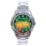 african women happy kwanzaa Stainless Steel Analogue Watch