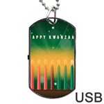 african women happy kwanzaa Dog Tag USB Flash (One Side)