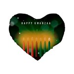 african women happy kwanzaa Standard 16  Premium Heart Shape Cushion 