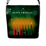 african women happy kwanzaa Flap Closure Messenger Bag (L)