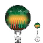 african women happy kwanzaa Stainless Steel Nurses Watch