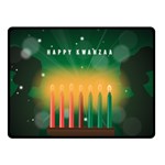 african women happy kwanzaa Double Sided Fleece Blanket (Small)