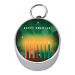 african women happy kwanzaa Silver Compass (Mini)