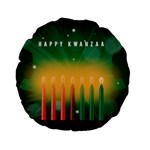 african women happy kwanzaa Standard 15  Premium Flano Round Cushion 