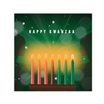 african women happy kwanzaa Small Satin Scarf (Square)