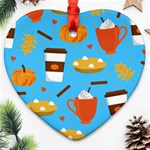 Pumpkin Spice Love Ornament (Heart)