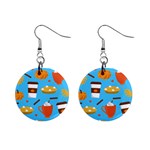 Pumpkin Spice Love 1  Button Earrings