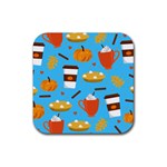 Pumpkin Spice Love Rubber Coaster (Square)