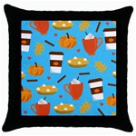 Pumpkin Spice Love Throw Pillow Case (Black)