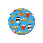 Pumpkin Spice Love Rubber Coaster (Round)