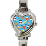 Pumpkin Spice Love Heart Italian Charm Watch