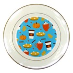 Pumpkin Spice Love Porcelain Plate